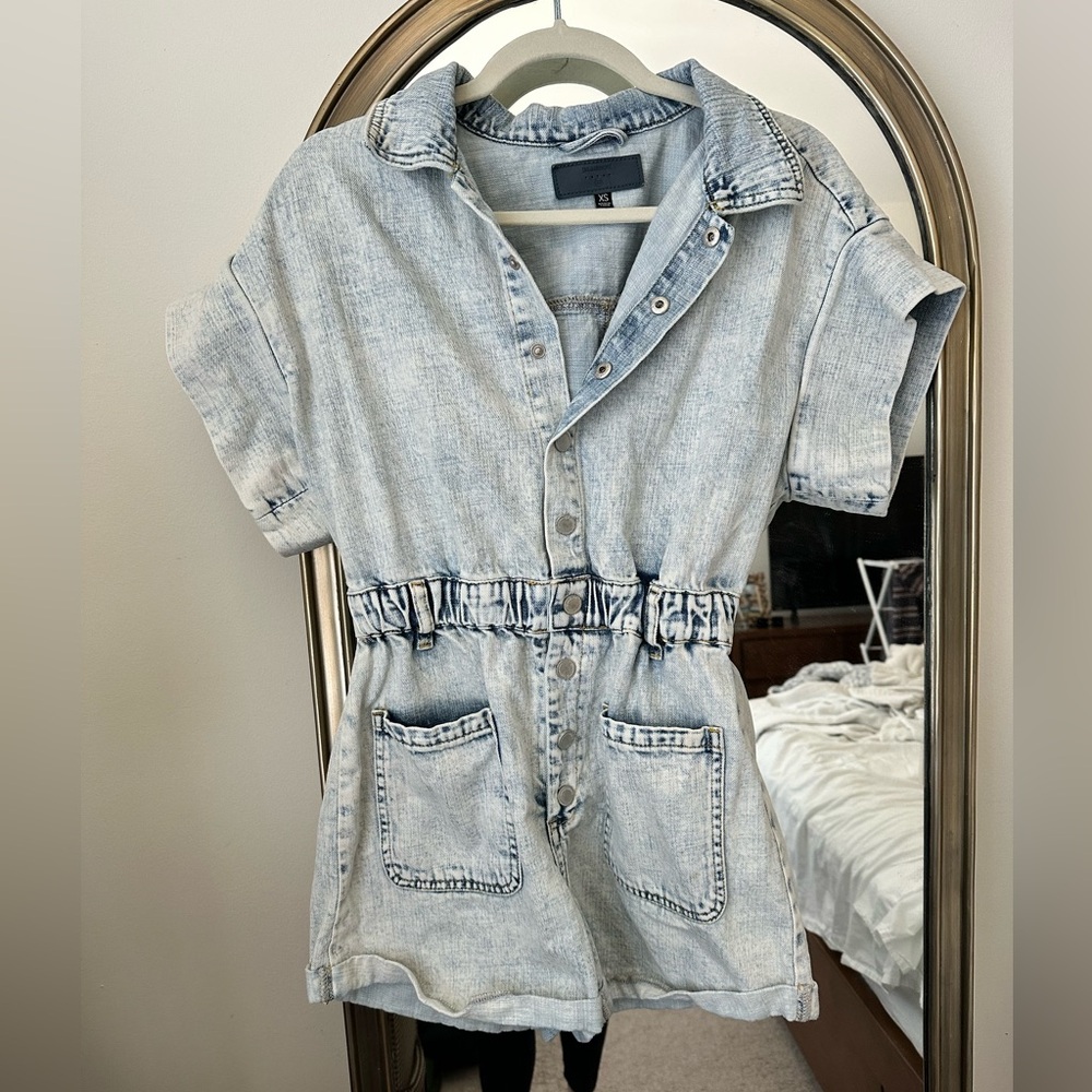 Blank NYC Light Denim Romper